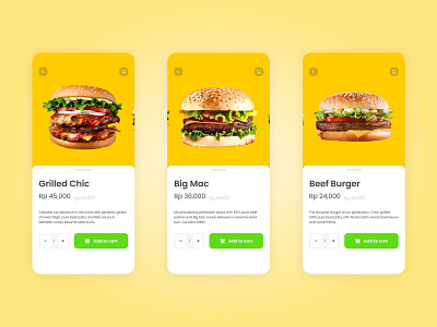 Order Burgers (McDonalds Theme) Mobile App