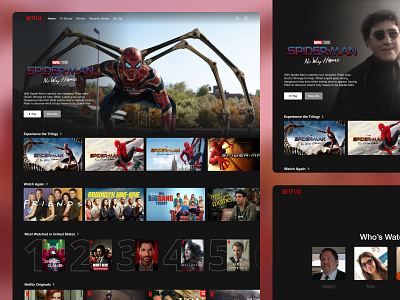 Spiderman Netflix Exploration Homepage