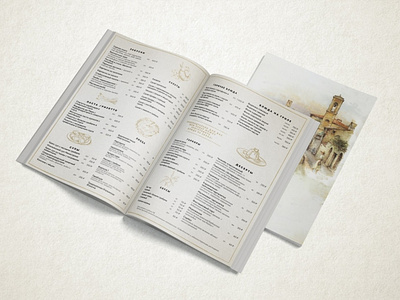 Restaurant menu design and layout