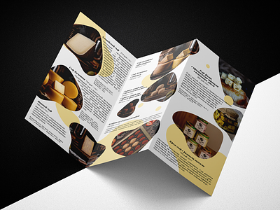 Brochure for a farmer's cheese workshop branding broshur design design and layout graphic design identity logo restaurant menu design
