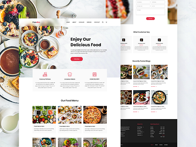 Foodko - Restaurant Food Website Design