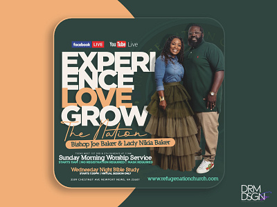 Experience. Love. Grow. branding church branding church marketing flyer flyer design flyer designs marketing