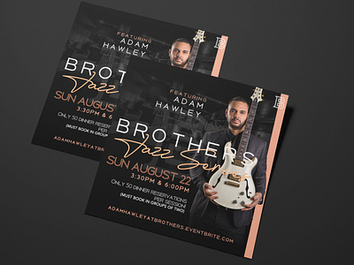 Jazz Concert Series branding flyer design flyer designs marketing