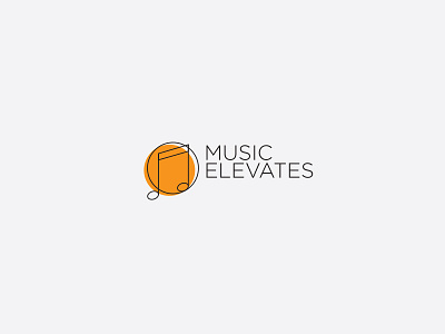 Music Elevates branding logo music