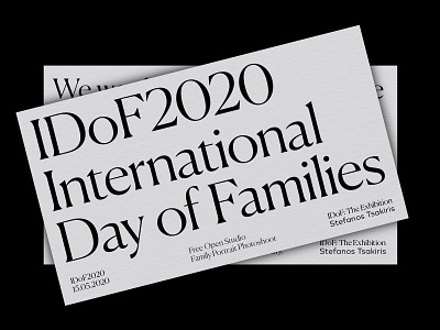 IDoF2020 Invitation art direction georgiaharizani graphic design graphic designer typeface typographic typography