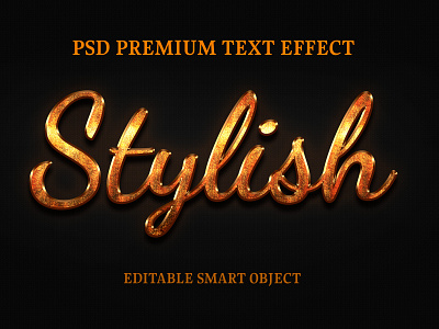 Creatve stylish text effect design