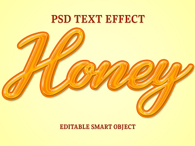 Honest text effect Design 3d 3d text