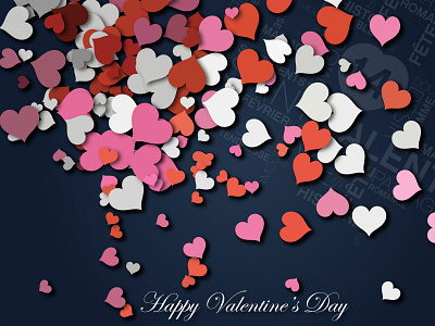 Valentine's day background design design illustration vector