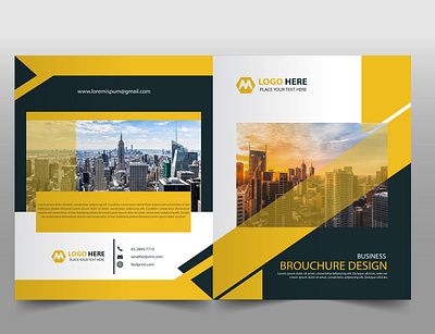 bruchre design broucher creative flyer design new text top view trifold