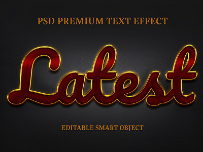 Latest text effect design