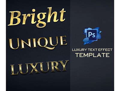 Luxury Text Effect Design design frame luxury effect bundle