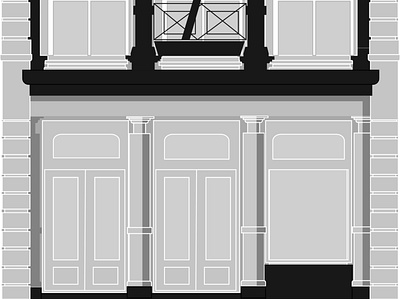 Building facade in Soho adobe illustrator building facade nyc soho vector illustration vectorart