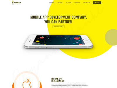 App Landingpage creative creative direction flat interaction design landingpage minimal typography ui ux web web layout website design