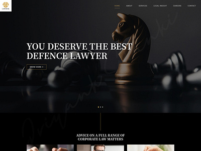 Lawyer Website Layout creative creative direction flat interaction design landingpage minimal typography ui ux web web layout website design