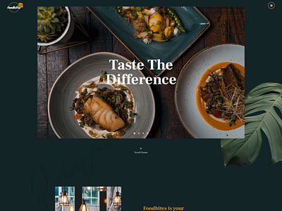 Restaurant Website Design - Creative/Web Layout Design