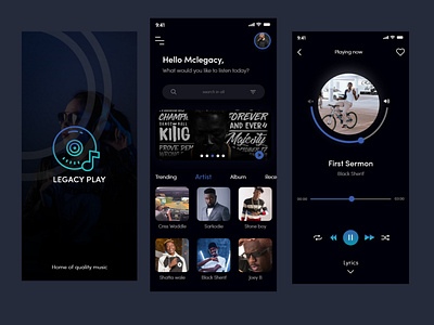 Music App UI | Dailly UI dailyui design mobile music app ui user interface