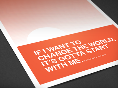 Changing change clean poster sunrise swiss typography