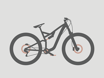 My Mountain Bike dreams illustration mountain bike simple vector