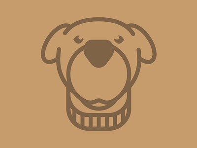 Happy Dog animal dog flat icon iconography illustration just for fun pixel perfect smile