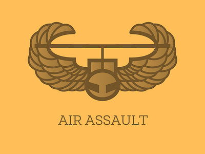 Air Assault air assault bagde branding icon iconography illustration just for fun motivation pixel perfect proud vet veterans