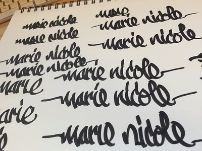 Marie Nicole- hand lettering practice