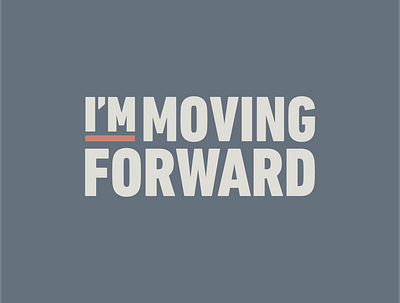 Moving Forward branding clean design flat simple typography vector