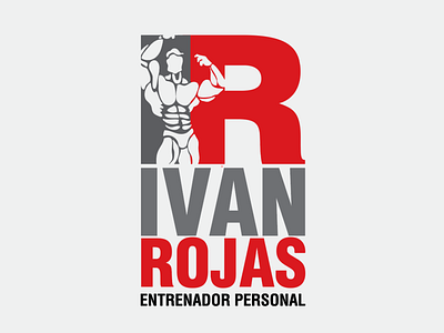 Personal Trainer logo branding design flat illustration logo vector