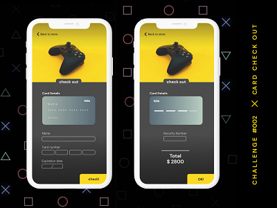 Daily UI #002 - Card check out card checkout design illustration ui vector