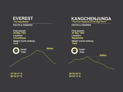 Eight-Thousanders Infographic Extract branding data icon infographic mountains nature