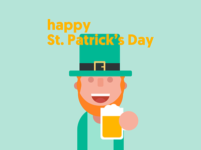 Happy St. Patrick’s Day affinity designer flat flat design green ipad ireland irish leprechaun