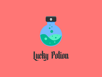 lucky potion affinity designer design designer flat design halloween illustration lucky potion red typography