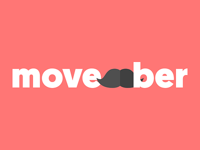 movember logo affinity designer color design designer flat flat design illustration logo red typography