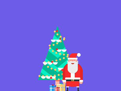 Santa is coming ... affinity designer christmas christmas tree design designer flat gifts illustration navidad papá noel red santa santa claus thanksgiving