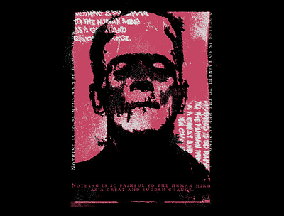 Frankenstein (2021) design frankenstein graphic design grunge horror poster punk