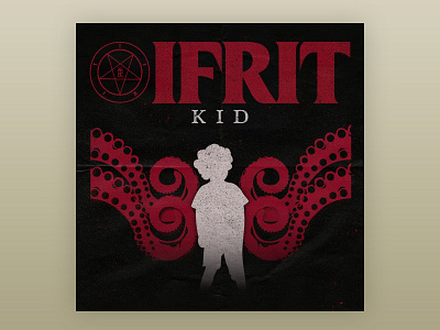 Ifrit (2020) cover design graphic design grunge music punk