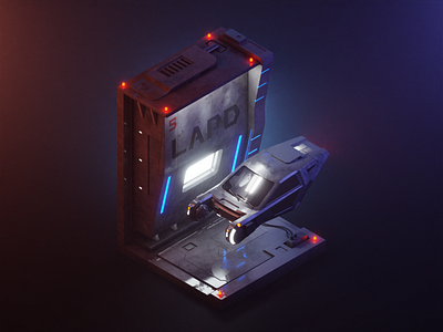 KD6-3.7 3d 3dillustration blender blender3d diorama isometric isometric art isometric illustration movies