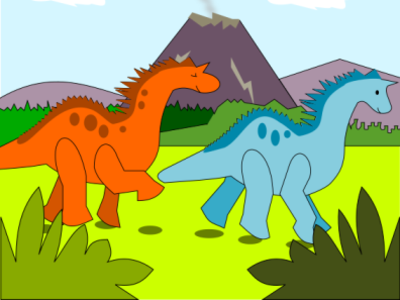 Dinosaurs Walking