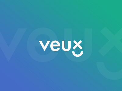 Veuux Typeface Logo close up font gradient logo sans serif startup typeface typeography veuux web app