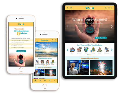VA&A App and Responsive Website Design app design icon logo ui ux