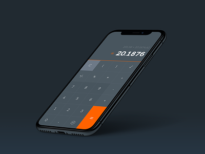 Calculator UI app calculator iphonex numbers simple ui