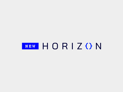 New Horizon brand branding developer identity logo