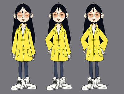 yuko 1 character design illustration