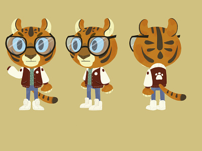 tiger design characterdesign illustration
