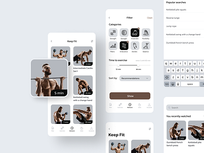 Fitness mobile application