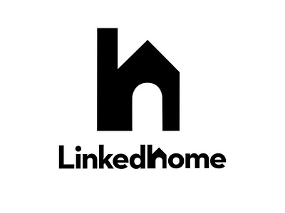 LinkedHome Branding branding design icon illustration ipad pro logo minimal paint like procreate typography
