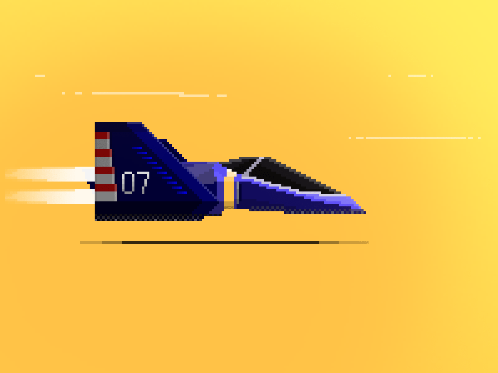 Blue Falcon (F-Zero) [Pixel Art]