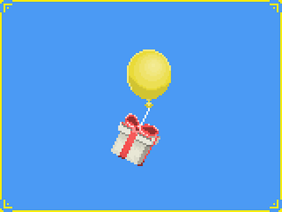Balloon (Animal Crossing) [Pixel Art] ac animal crossing animal crossing new horizons gaming nintendo pixel art pixelart