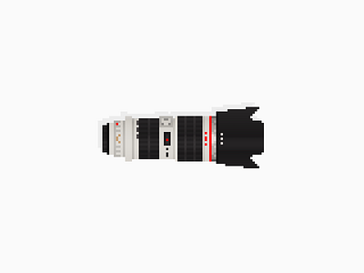 Camera Lens (Canon 70-200mm L) [Pixel Art]
