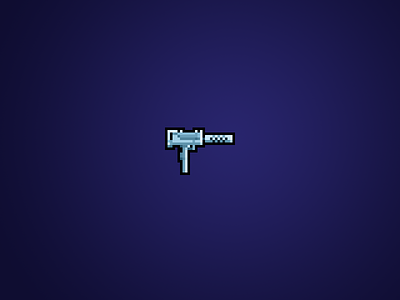 S. Machine Gun (Resident Evil 2 Orig.) [Pixel Art] blue game gun machine gun n64 outline pixel pixel art pixel gun pixel guns pixelart ps1 re2 resident evil resident evil 2 retro video game
