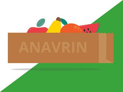 Anavrin basic design dany or flat fruits groceries groceries store grocery bag illustrator isometric logo newbie notastalker rebound template tv shows weeklywarmup you
